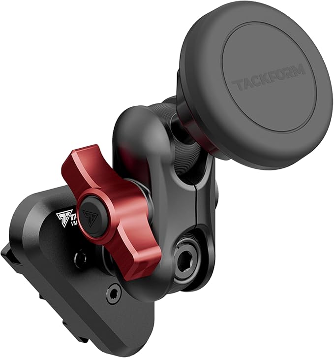 Tackform Link Vent Phone Mount Compatible with 2015-2020 Ford F-150, 2017-2021 Super Duty, 2018-2021 Expedition | Aluminum | Universal Magnetic Holder | 2" Arm | Red Knob | (NOT MAGSAFE Compatible)