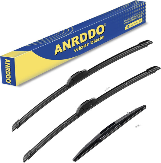 3 wipers Replacement for 2016-2020 2021 2022 Honda HRV HR-V, Windshield Wiper Blades Original Equipment Replacement - 26"/18"/10" (Set of 3) U/J HOOK