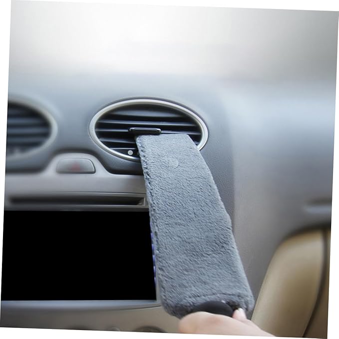 Zerodeko 4pcs Vent Brush Cleaner Soft Bristles for Automotive Air Conditioner Outlet Cleaning Portable Mini Duster Tool for Interior Detailing and Dust Removal