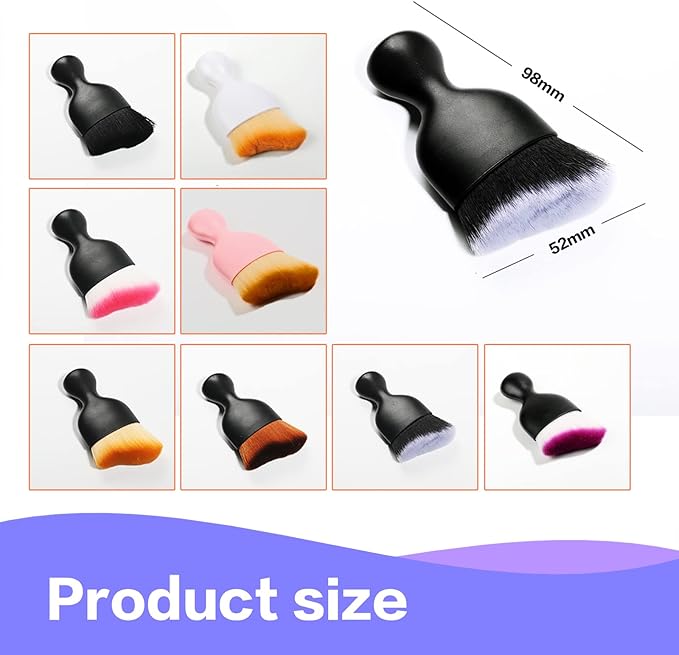 AOCISKA Car Interior Detailing Brush,Soft Bristle Cleaning Brush Car Detailing Brush Dusting Brush,Car Interior Cleaning Tool,Auto Detail Brush Car Dash Duster Brush (Black&Purple)