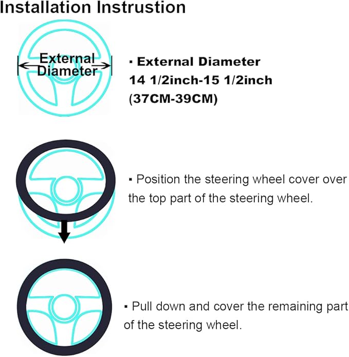 3Pcs/Set Pure Wool Fur Furry Steering Wheel Cover, Soft Fluffy Handbrake Cover Gear Shift Cover for Women Car SUV Truck Australia Sheepskin Accessories, Pink