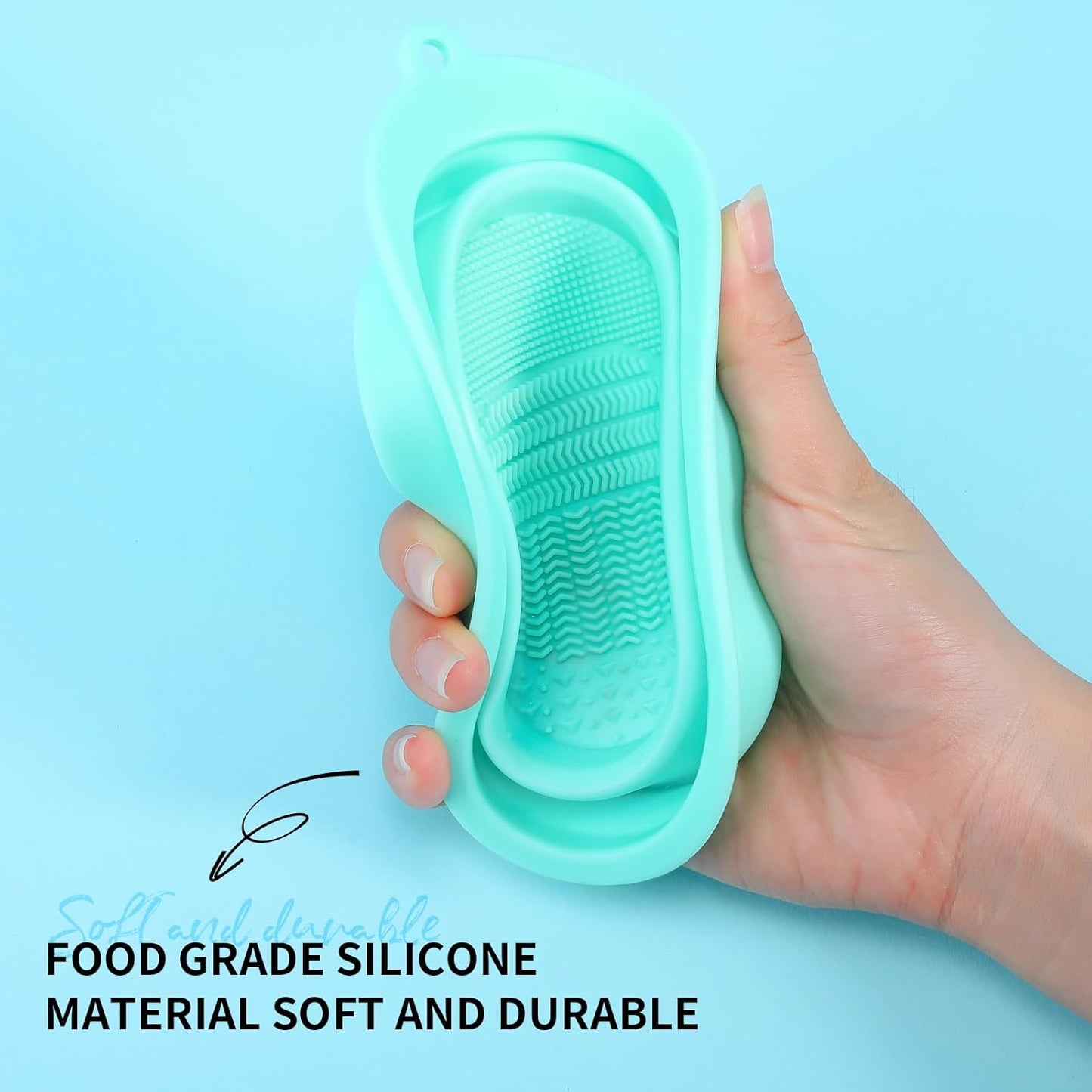 DUcare Makeup Brush Cleaner Shampoo Soap Solid Brush Cleaning Mat Removes Cosmetic Color Brush Cleaner Pad for Cleaning Makeup Sponges Brushes