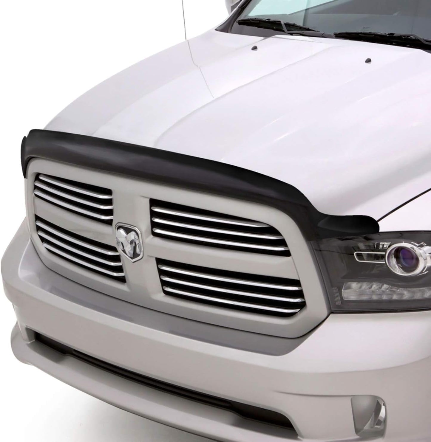 Auto Ventshade [AVS] Bugflector Hood Shield/Protector | Fits 2016-2023 Toyota Tacoma | High Profile Bug Deflector - 1 pc., Dark Smoke | 23681