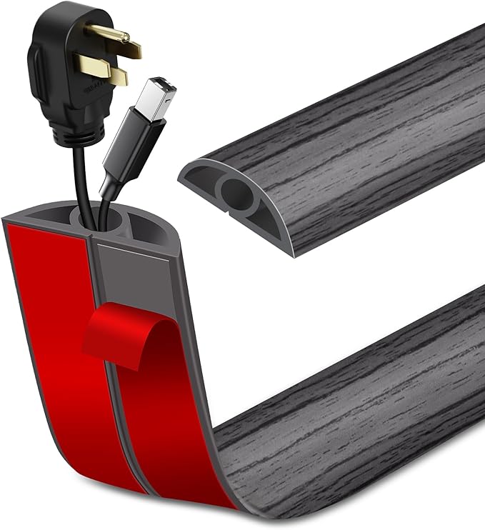 Floor Cord Cover Self Adhesive Cord Hider Floor Extension Cord Covers