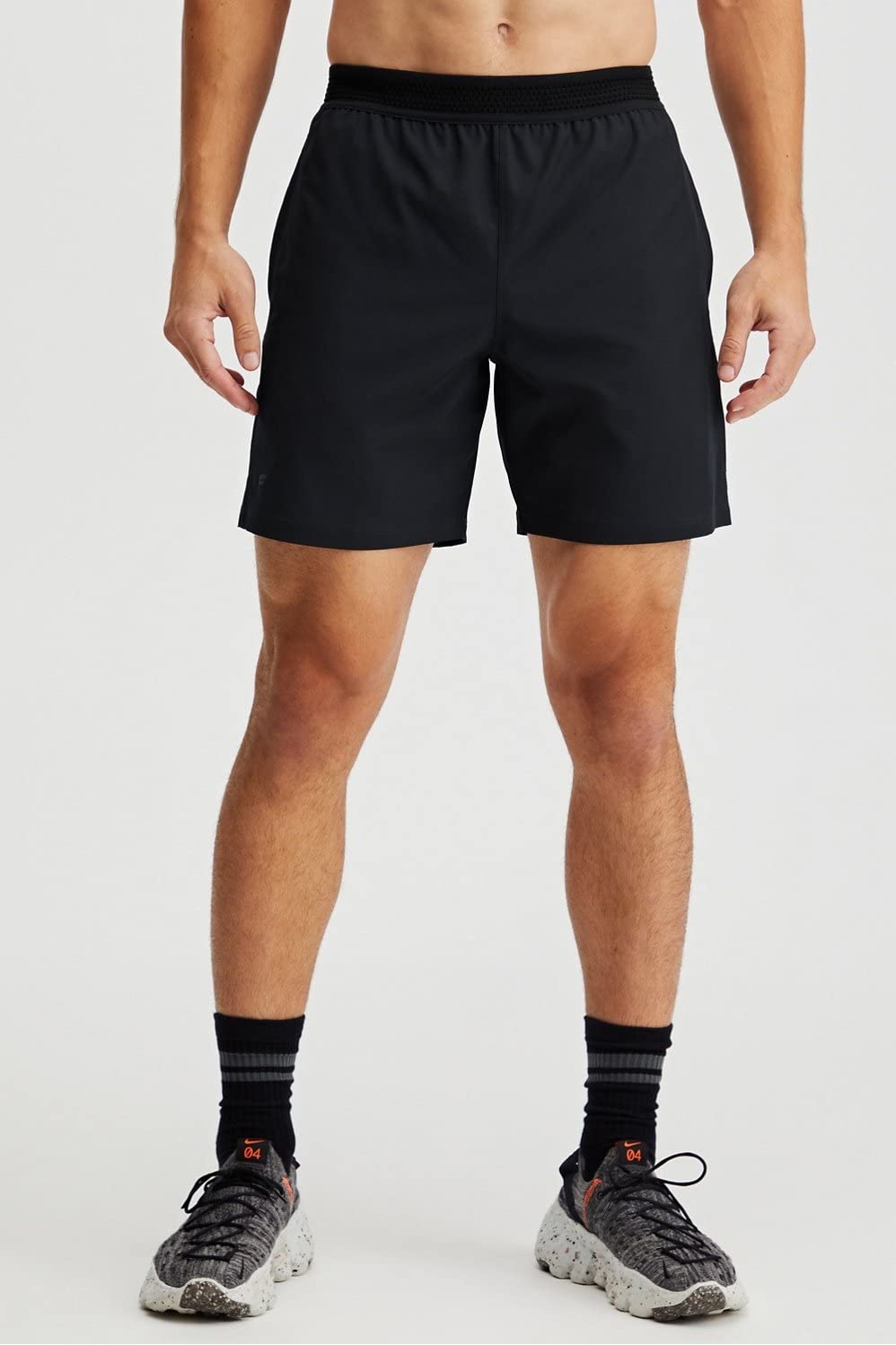 Fabletics Men's The Fundamental Short (Lined), Workout, Running, Training, Gym, Yoga, Ultra Lightweight, Athletic, 9" Inseam, XS, Black