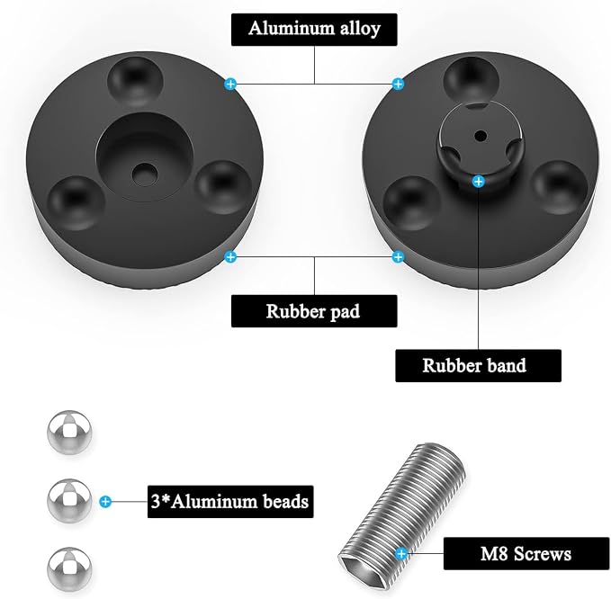 Audiocrast 4X HiFi Speaker Spikes 40×23mm Speaker Stand Feet Pads HiFi Shock