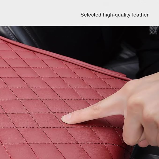 Car Armrest Pad for Mazda CX-3 CX-5 CX-30 CX3 CX30 CX5 2015-2020 2021 2022 2023 Leather Armrest Box Mat Center Console Cushion Pad Universal Armrest Seat Box Cover Protector,Black, normal