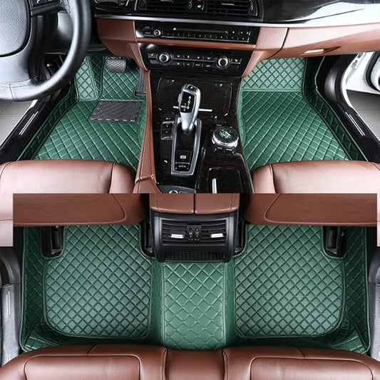Car Floor Mats Automotive Floor Mats Vehicle Specific All Weather Protection Custom Compatible with Most of 98% Cars SUVs (Green)