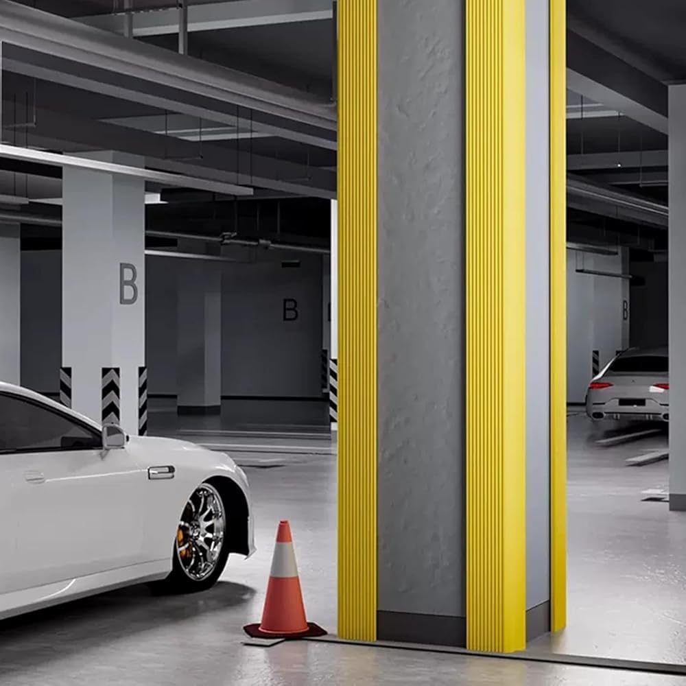 Garage Wall Corner Guards - High Resilience Sponge Corners Protectors for Parking Garages Table Corners Columns - Wall Corner Guard Kit(Size:2m-1pcs)