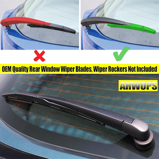 12" Rear Wiper Blades Replacement for Nissan Murano 2009-2024, Subaru Crosstrek 2013-2023, Subaru Impreza 2012-2023, Toyota Corolla 2019-2023 -Back Windshield Wipers (Pack of 1)