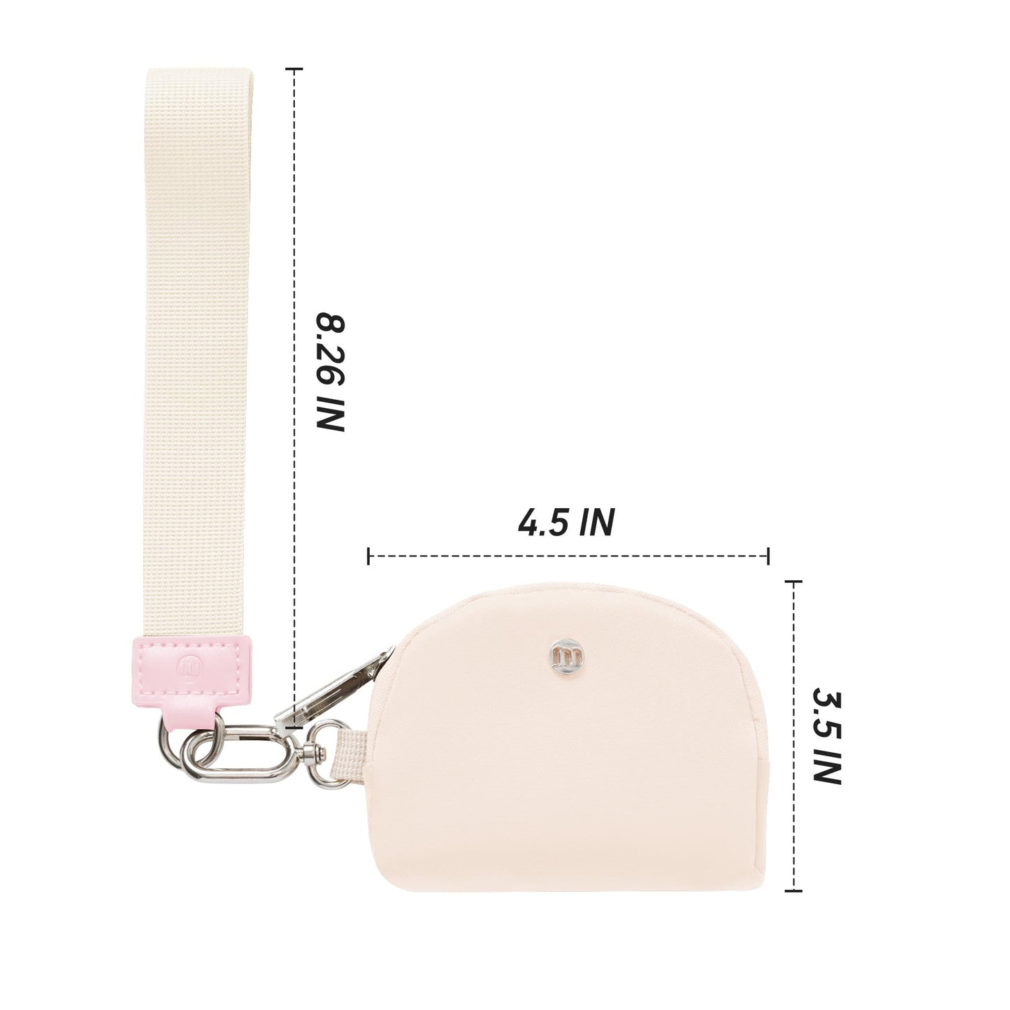 Mum's Memory Mini Zip Around Wristlet Wallet for Women Dual Pouch Wristlet Portable wallet Coin Purse Mini Women Coin Pocket