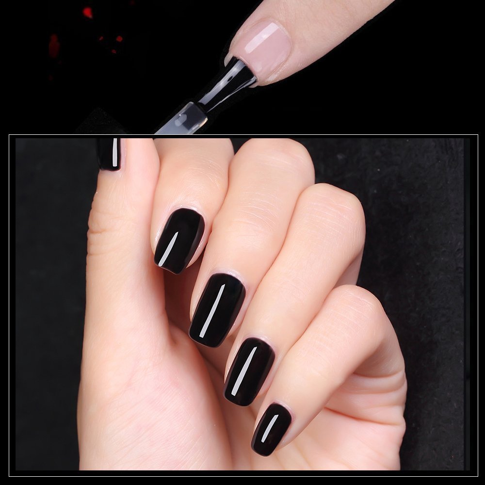 Vishine Long Lasting Soak Off Nail Polish Base + Top Coat Set Gel 15ml