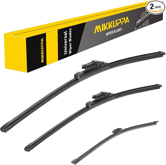MIKKUPPA 22"+20"+9" Windshield Wipers Blades Replacement for 2021-2024 Ford Bronco Sport, Top Lock Front & Rear All Season Wiper Blades Set(Pack of 3)