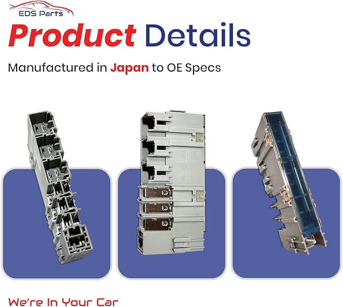 EDS 82620-08020 8262008020 Fusible Link Block Assembly for Toyota Sienna (2004–2010) | 12-Circuit Fuselink with 140Amp Main Alternator Fuse, ABS, Starting System & Essential Electrical Protection