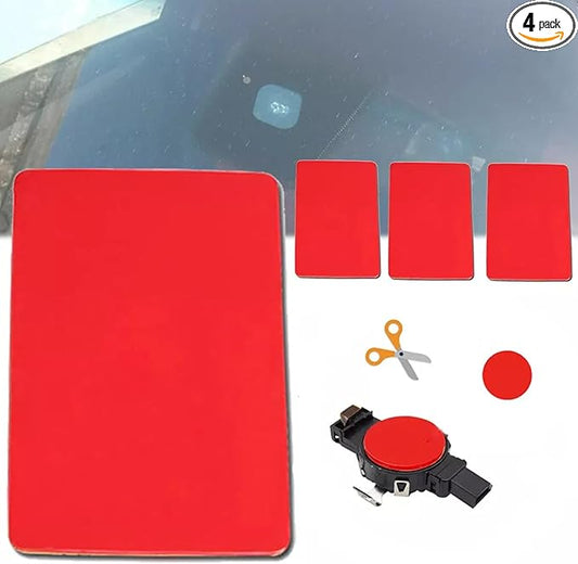 4PCS Rain Sensor Gel Pad Adhesive Film Silicone Cushion Pad Windscreen Chip Repair Kit Multi-Purpose Tape for Lexus Toyota Ford VW Skoda Land Rover BMW Chevrole Jeep&Other Brand
