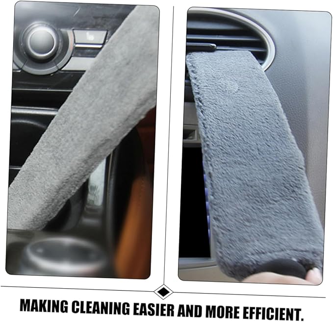 SOLUSTRE 2pcs Cleaning Brush Ergonomic Detail Tool for Vehicle Air Conditioner Outlet Cleaning Lightweight Portable Soft Bristles for Scratch Dust Removal for Home Office Use