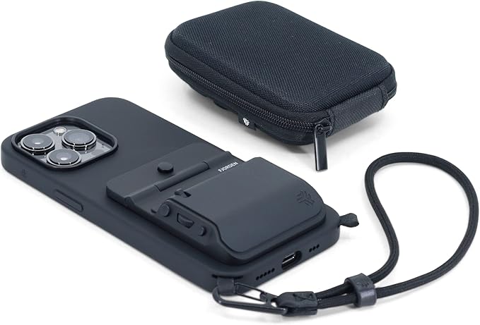 FJORDEN Pro Bundle for iPhone 12/12 Pro - Includes Fjorden Camera Grip, MagSafe iPhone Case, Wrist Strap & Carry Case - Shoot Like A Pro with Your iPhone
