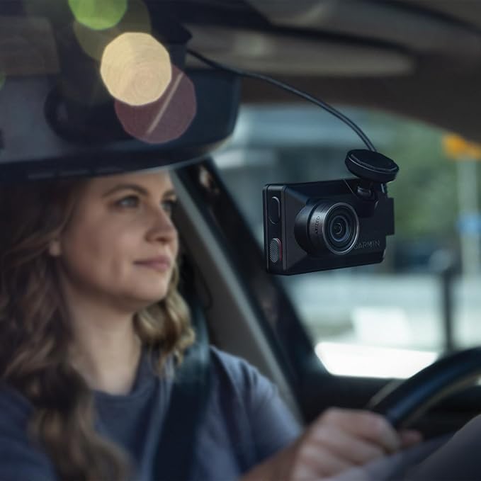 Garmin Dash Cam X210 Compact 1440p HD Camera | 140° FOV, Clarity Polarizer, Voice Control, GPS, 2.4" Display, Automatic Incident Detection Recording | Signature Series 64GB Micro SDXC Card