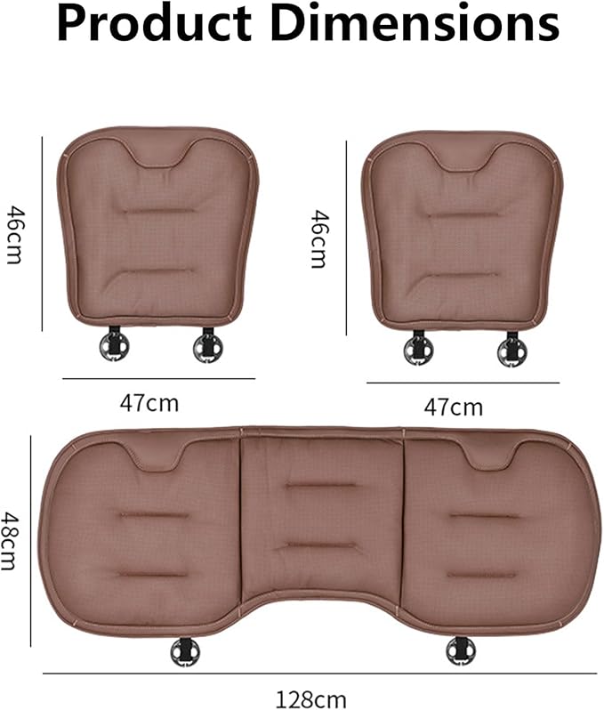 Car Seat Cushion for Porsche Macan 2015-2025-pr, Breathable Non-Slip Driver Seat Pad Ergonomic Memory Foam for Long Driving Car Office,A/2Pcs-Red