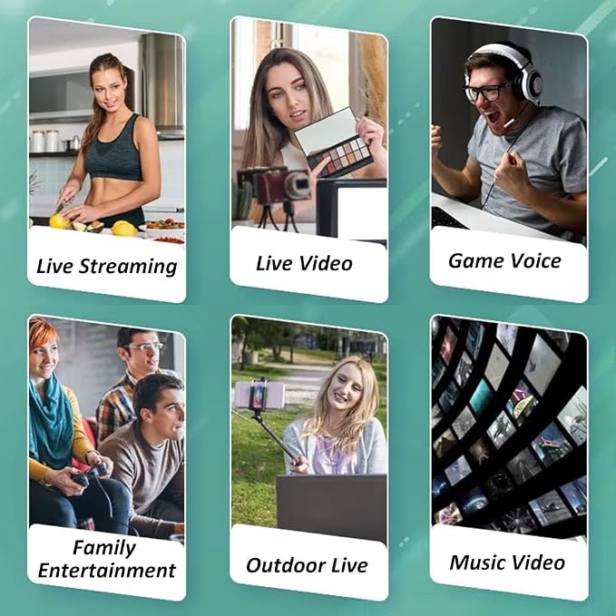 iPhone Microphone Adapter for Live-Streaming Lightening to Microphone & 3.5mm