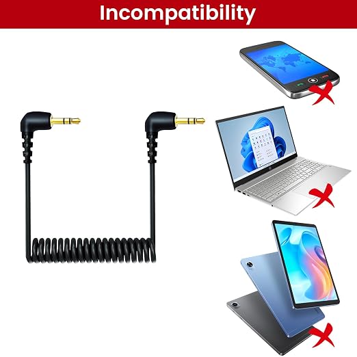 2-Pack 3.5mm Microphone Cable Compatible