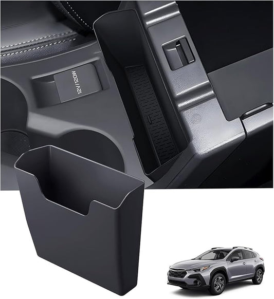 Center Console Organizer Armrest Hanging Basket Storage Box for Subaru Crosstrek/Impreza 2026 2025 2024, Interior Accessories Armrest Insert Tray for 2024-2026 Crosstrek/Impreza, Black