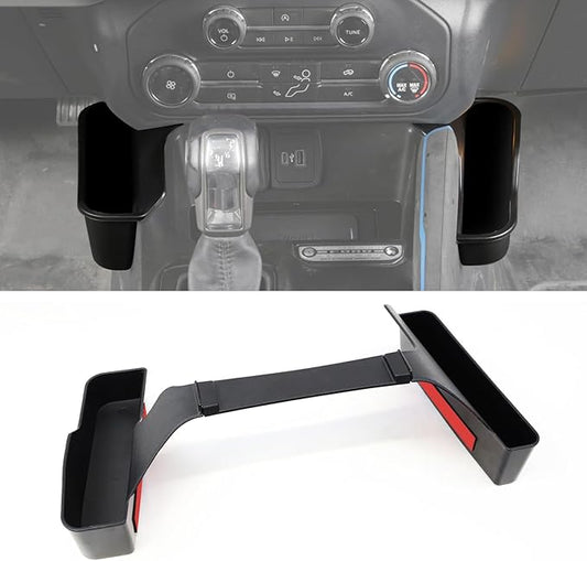 Center Console Shifter Organizer Tray Compatible with Ford Bronco 2/4 Door 2025 2024 2023 2022 2021, Gear Side Storage Box Interior Accessories