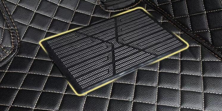Custom All-Weather Protection Leather Car Floor Mats for Cars Sedan SUV Sports Car Waterproof Floor Mat (All RED)