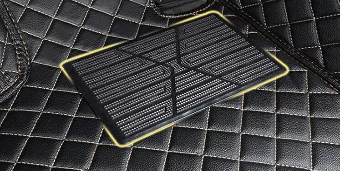 Custom Floor Mats for Cars fit 95% Sedan SUV Sports Car Full Coverage All Weather Men Women Pads Protection Non-Slip Leather Floor Liners (Yellow)