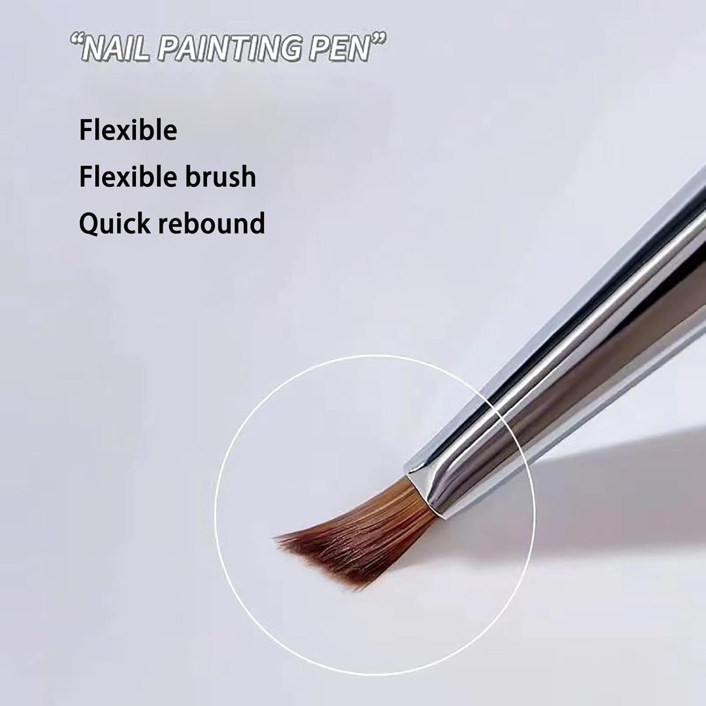 Nail Brush for Drawing Petals and Butterflies, Watercolor Paint Brushes for Oil Painting, Acrylic Paint Brushes（1 PACK） (dark brown)