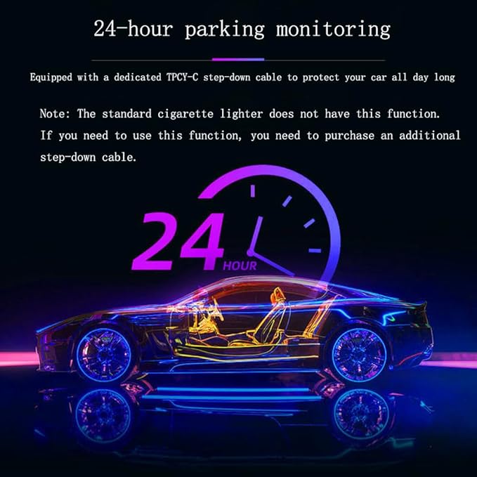Dash Cam 4 Channel HD Front and Rear Inside Left Right Car Camera Dashcam Voice Control Wide Angle Night Vision, 24H Parking Mode (with 64G)