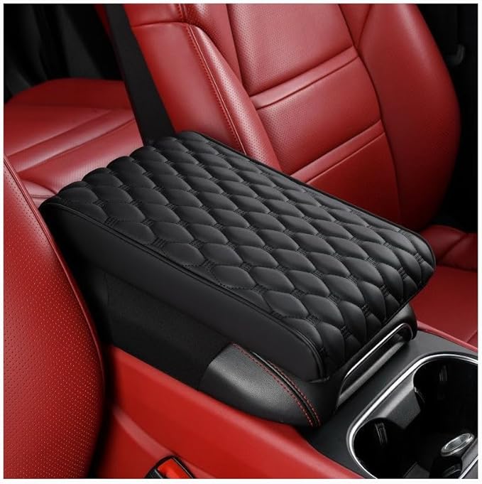 Auto Armrest Cushion Pads for Cadillac Escalade(2014-2020) Accessories Car Centre Console Armrest Pad Durable Material and Easy to Clean-is Waterproof and Anti-Scratch