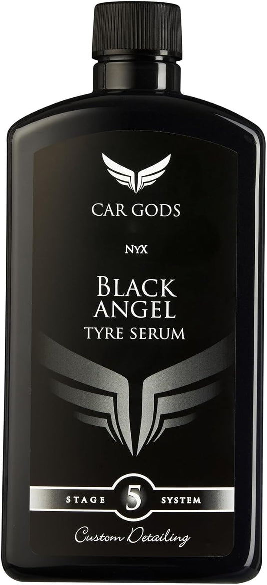 Car Gods Powerful Gel Black Angel Tire Serum Formula, Revitalizing and Conditioning Tire Dressing, 17 Fl Oz