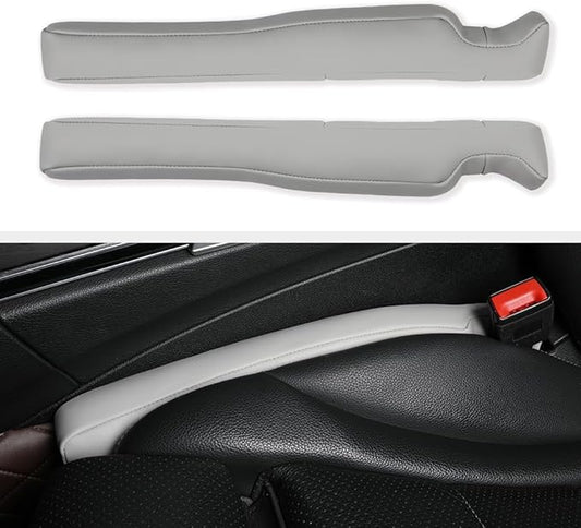 2Pack Leather Car Seat Gap Filler – Anti-Drop Console Organizer, Scratch-Resistant Waterproof Easy to Clean, Fits 90% Vehicles Without Blocking Seat Movement