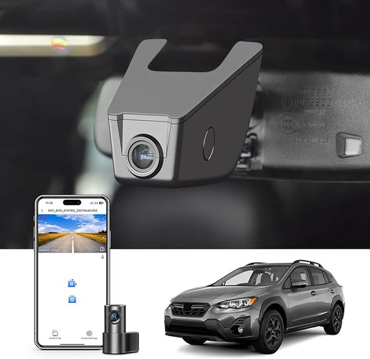 4K Front & 2K Rear 2 Channel HDR Dash Cam, Dual STARVIS 2 IMX678 IMX675, Custom Fit for Subaru Crosstrek 2018-2023 (Model A),Base Limited Premium Sport etc, 5GHz WiFi, GPS, 128GB Card