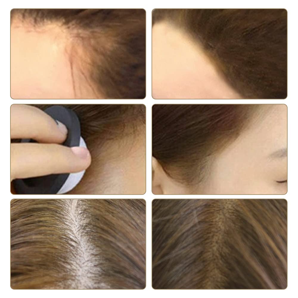 Root Touch Up Powder, Instantly Gray Root Cover Up Hairline Powder, Hair Concealer for Women and Men (A-Dark Blonde, 2PC)