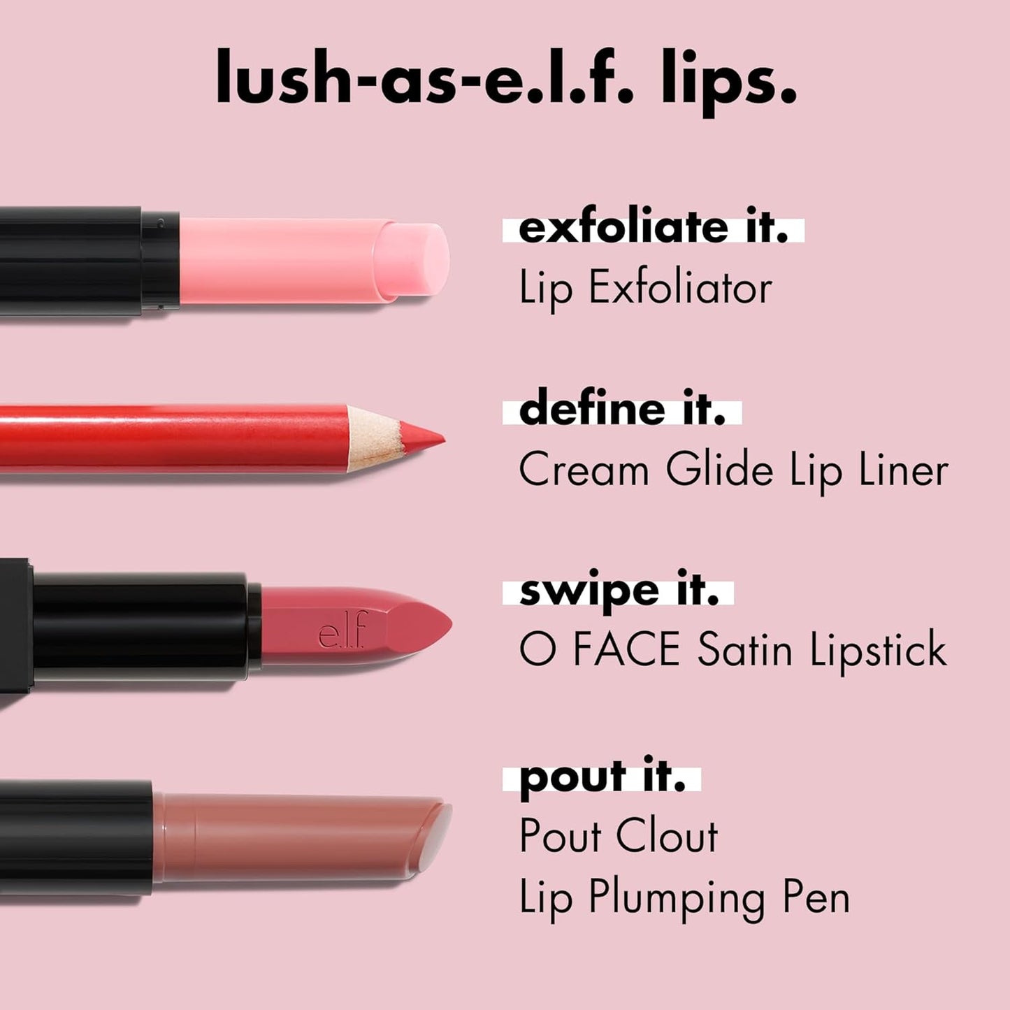 e.l.f. Cream Glide Lip Liner, Highly-Pigmented Pencil For Shaping & Sculpting Lips, Semi-Matte Finish, Vegan & Cruelty-Free, Spill The Tea
