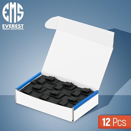 Everest Cat6 RJ45 Keystone Coupler in Black
