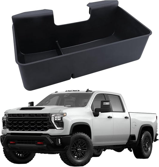 Center Console Hanging Organizer Box Compatible with 2019-2025 Chevy Silverado Gmc Sierra 1500 and 2020-2025 Silverado Sierra 2500hd 3500hd Insert Storage Caddy Accessories Fits Split Bench Seat Only