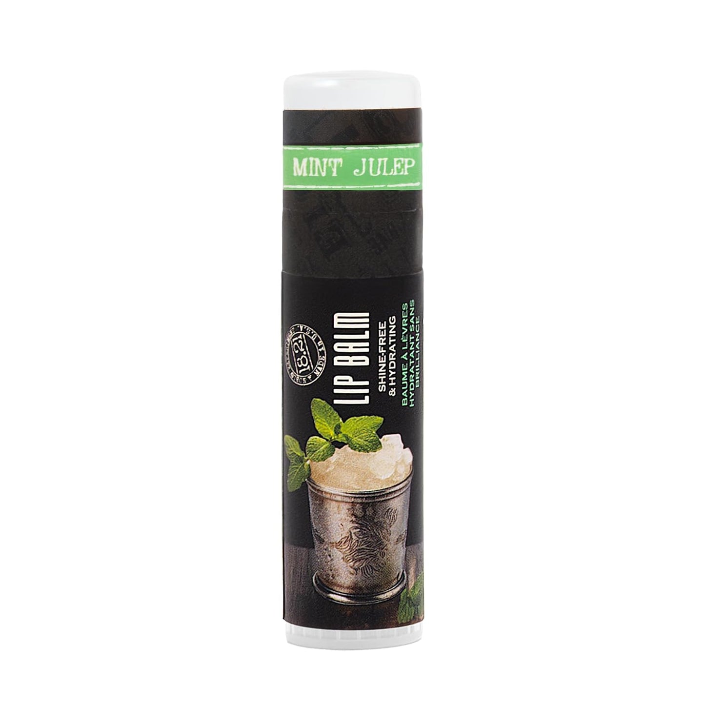 18.21 Man Made Lip Balm - Mint Julep Flavor, Lip Protectant Hydrates & Moisturizes with Beeswax, Cocoa Butter & Vitamin E - For chapped and dry lips