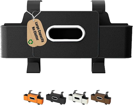 Car Organizers and Storage Box Behind Seat, Large Car Seat Back Organizer for Hold Phone, Drinks, Handbag, Universal Fit for Suv/Sedan (Black, 1pcs)