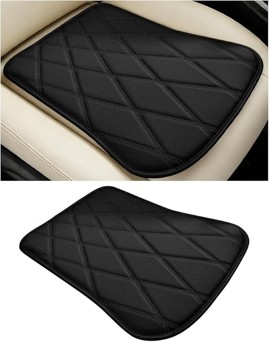Car Seat Cushion, Comfortable Sciatica & Lower Back Pain Relief Vehicle Driver Seat Pillow, Auto Interior Chair Protector, Universal for SUV Automobile Truck (Black)