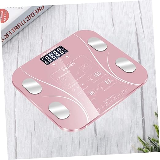 Intelligent Weight Scale Body Fat Scale Body Weight Scale Electronic Weighing Scale Digital Scales for Body Weight Household Health Monitor (Without Battery)