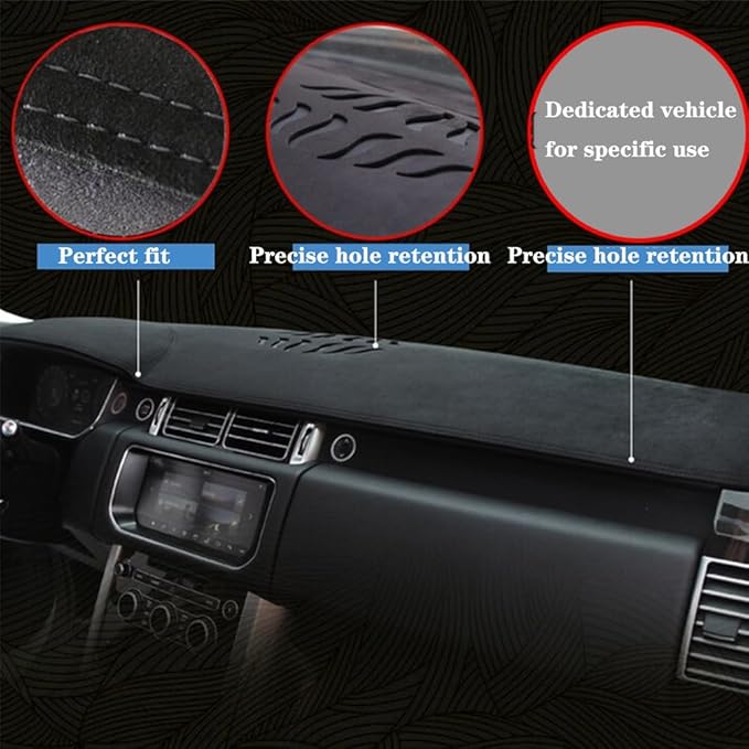 Dashboard Covers for Patriot 2010-2017,Premium Flannel Fabric Anti-Glare & Non-Slip Dash Pad,Custom Fit,Flannel