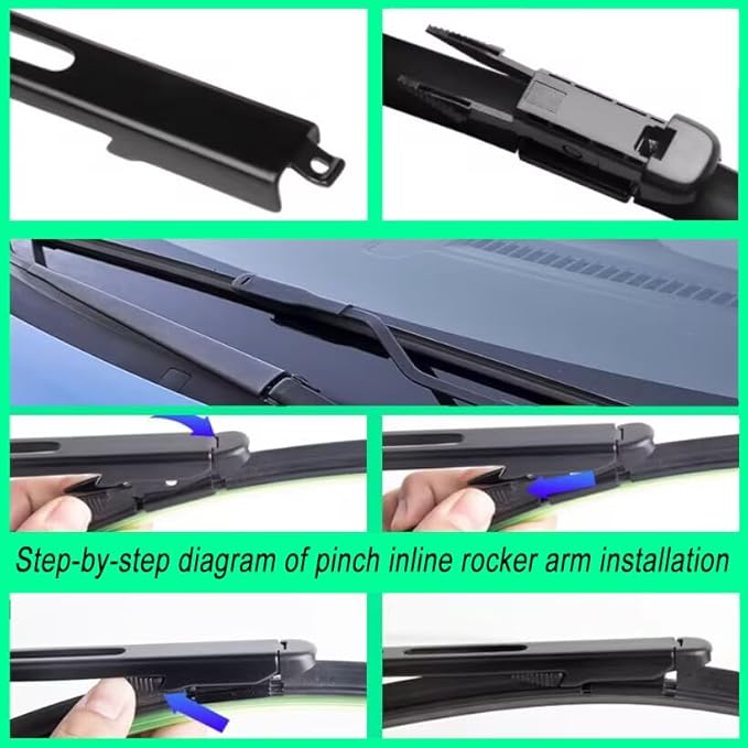 OEM All Season Wiper Blades for Ford Escape 2019-2013,Ford Edge 2023-2015 Wiper Blade, Genuine Replacement (28 inch + 28 inch Wiper Blades) For My Car
