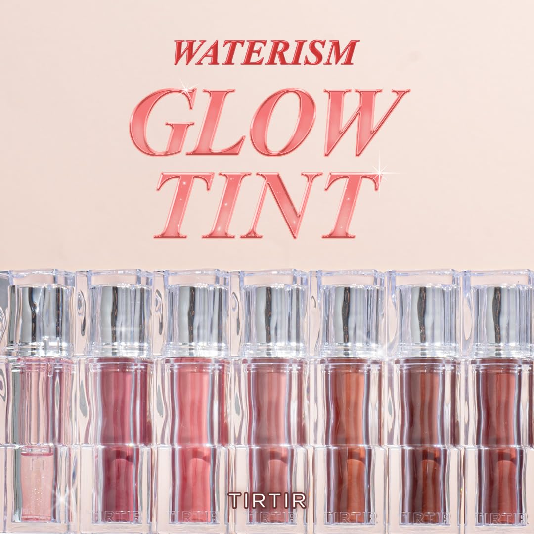 TIRTIR Waterism Tinted Lip Gloss #01 Mauve Rose, 0.14 Fl Oz – Kiss Ready Lipgloss, 12H Long Lasting Non Sticky Natural Tinted Glow Korean Multiuse Cheek and Lip Tint for Women gift