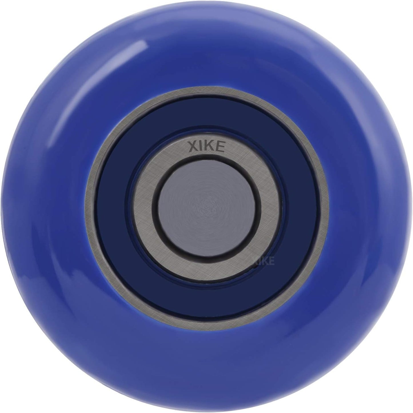 XiKe 10 Pack Blue 2" Nylon Garage Door Roller 4" Stem, Quiet/Durable and High Load, Use 6200-2RS Double Seals Precision Bearings.