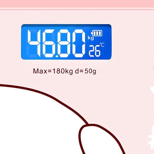 Scale for Body Weight, Smart Scale for Body Weight Accurate Measurement Tempered Glass Digital Bathroom Scale, Weight Scale for Home(Sticker Pink Pig)