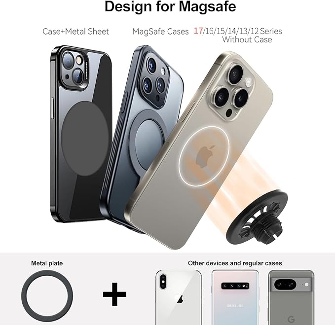 for MagSafe RAV4 Phone Mount, Exclusive Fit for 2013-2018 Toyota RAV4, Fit for MagSafe iPhone 17/16/15/14/13/12/Mini Series, Super-Strong Magnet for Toyota RAV4 Accessories