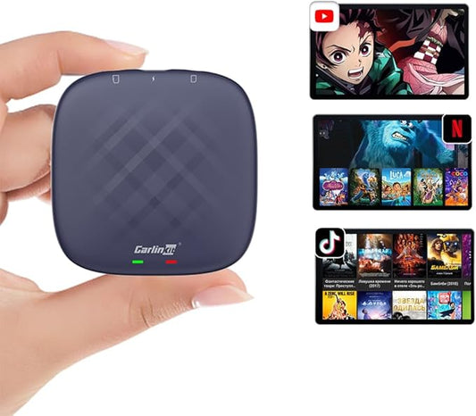 CarlinKit CarPlay Ai Box Magic Box Android 13.0 System Wireless CarPlay Adapter Android Auto Support Netflix YouTube Google GPS+Glonass 4GNetwork.for iPhone & Android Phone,Wired to Wireless,8GB+128GB